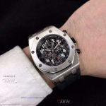 Perfect Replica Audemars Piguet Royal Oak Offshore Stainless Steel Case Chronograph 42mm Watch